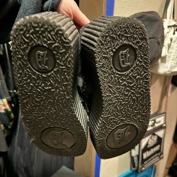 Demonia Black Platform Creeper 206 Size 9 - Picture 8 of 10